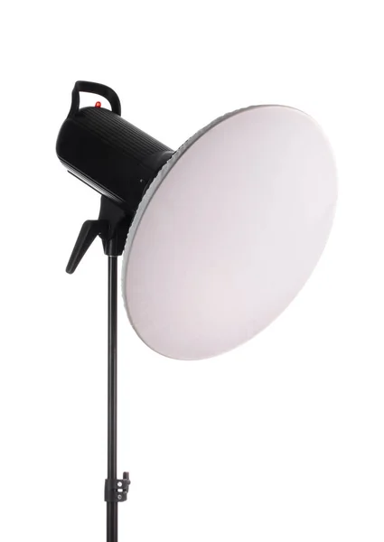 Flash Light Equipment Photo Studio Isolated White Background — Stock Photo, Image