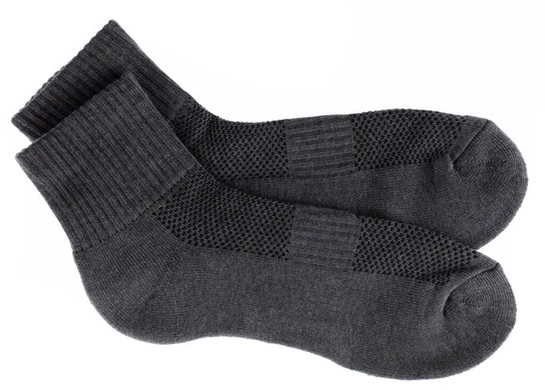 Kurze Socken Aus Wolle Und Baumwolle Isoliert Auf Weißem Hintergrund — Stockfoto