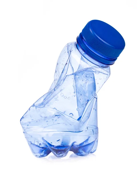 Botella Basura Plástico Aislada Sobre Fondo Blanco Fotos de stock