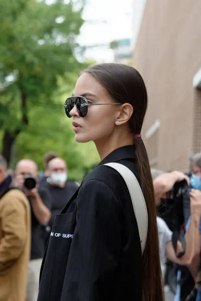 Photographies Prises Lors Fashion Week Milan Avant Défilé Créateur Fendi — Photo