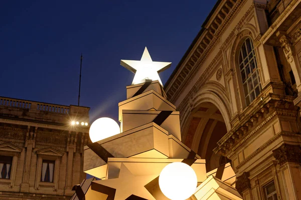 Natale Steets Milano Nel 2021 — Foto Stock