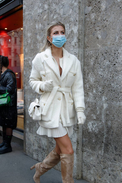 Clebrity Street Milan Fashion Week — Stock Photo, Image