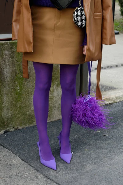 Guests Arrive Annakkii Show Milan Fashion Week — Stock Photo, Image