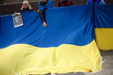 Milano 'da (İtalya) Ukrayna' daki savaşa karşı gösteriler