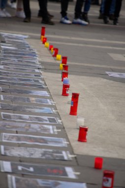 Milano 'da (İtalya) Ukrayna' daki savaşa karşı gösteriler