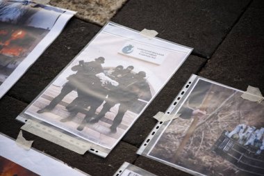 Milano 'da (İtalya) Ukrayna' daki savaşa karşı gösteriler