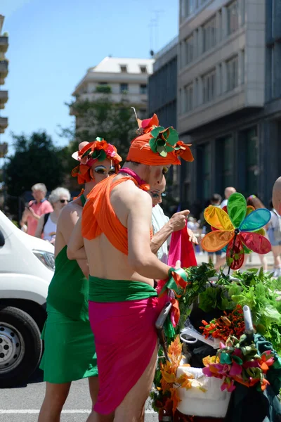 Milano Pride First All Manifestation Pride Gay Lesbian Bisexual Transgender — ストック写真