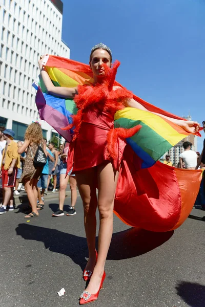 Milano Pride First All Manifestation Pride Gay Lesbian Bisexual Transgender — 스톡 사진