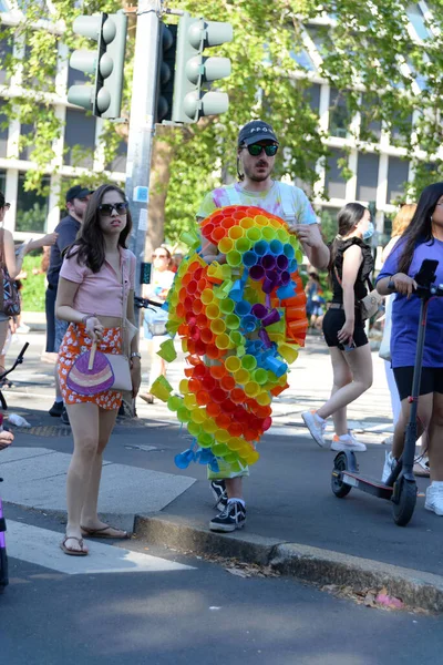 Milano Pride Především Projevem Pýchy Homosexuálů Lesbiček Bisexuálů Transsexuálů Asexuálů — Stock fotografie