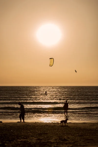 Zonsondergang zee — Stockfoto