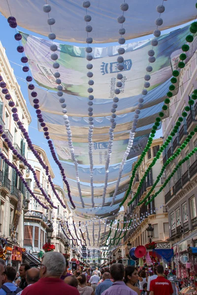 Tage der Feier und Party in Malaga Andalusien Spanien — Stockfoto