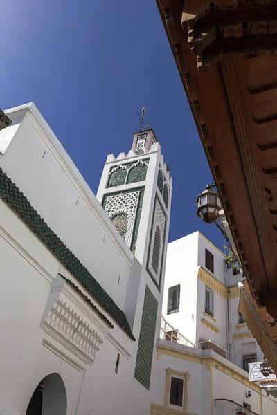 Architecture Arabe Dans Ancienne Médina Rues Portes Fenêtres Détails Tanger — Photo