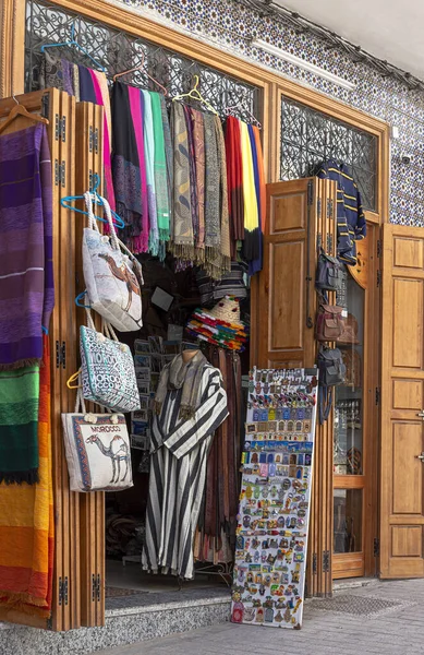 Arabic Architecture Old Medina Streets Doors Windows Details Tangier Morocco — Stock Photo, Image