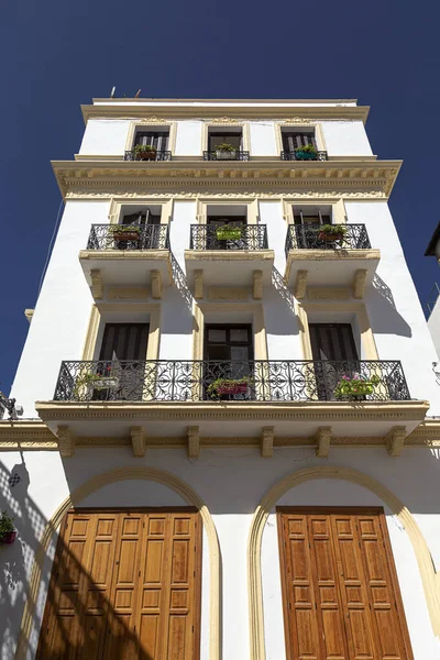 Arabische Architektur Der Alten Medina Straßen Türen Fenster Details Tanger — Stockfoto
