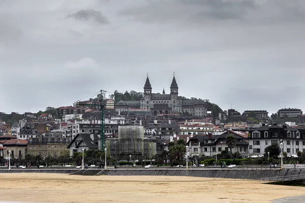 Architecture Buildings San Sebastian Basque Country Cloudy Day — стоковое фото