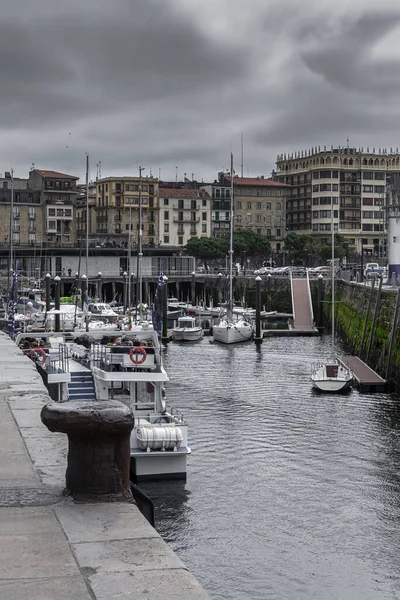 Architecture Buildings San Sebastian Basque Country Cloudy Day — Photo