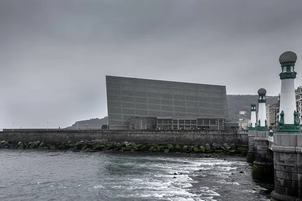 Architecture Bâtiments Saint Sébastien Pays Basque Par Temps Nuageux — Photo