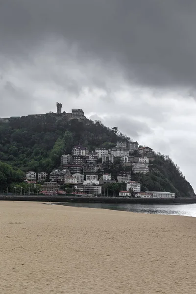 Architecture Buildings San Sebastian Basque Country Cloudy Day — 스톡 사진