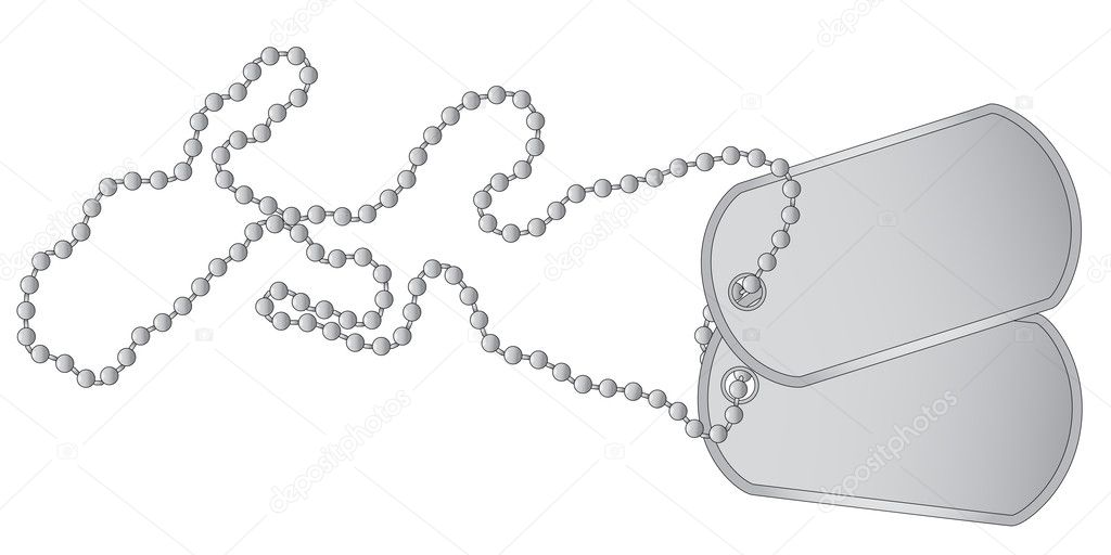 A pair of dog tags