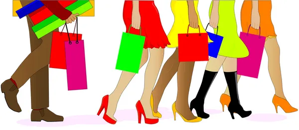 Shopping Legs Royalty Free Stock Illustrations