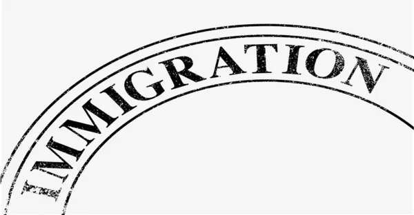 Sello de inmigración — Vector de stock