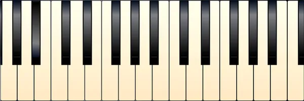 ピアノのキー — ストックベクタ