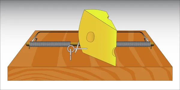 Mausefalle — Stockvektor