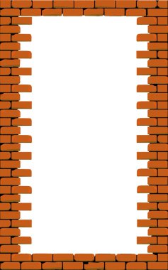 bir tuğla duvarı