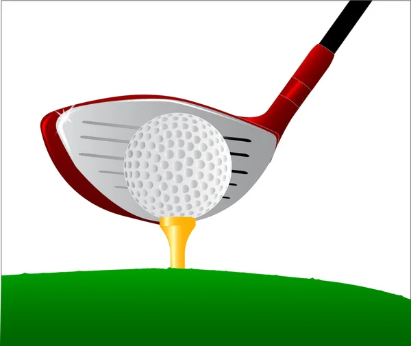 Teeing Off — Stock Vector