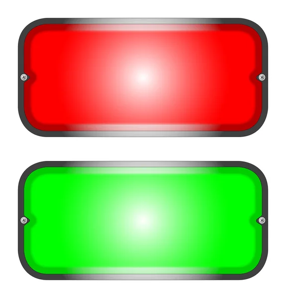 Rot und grün — Stockvektor