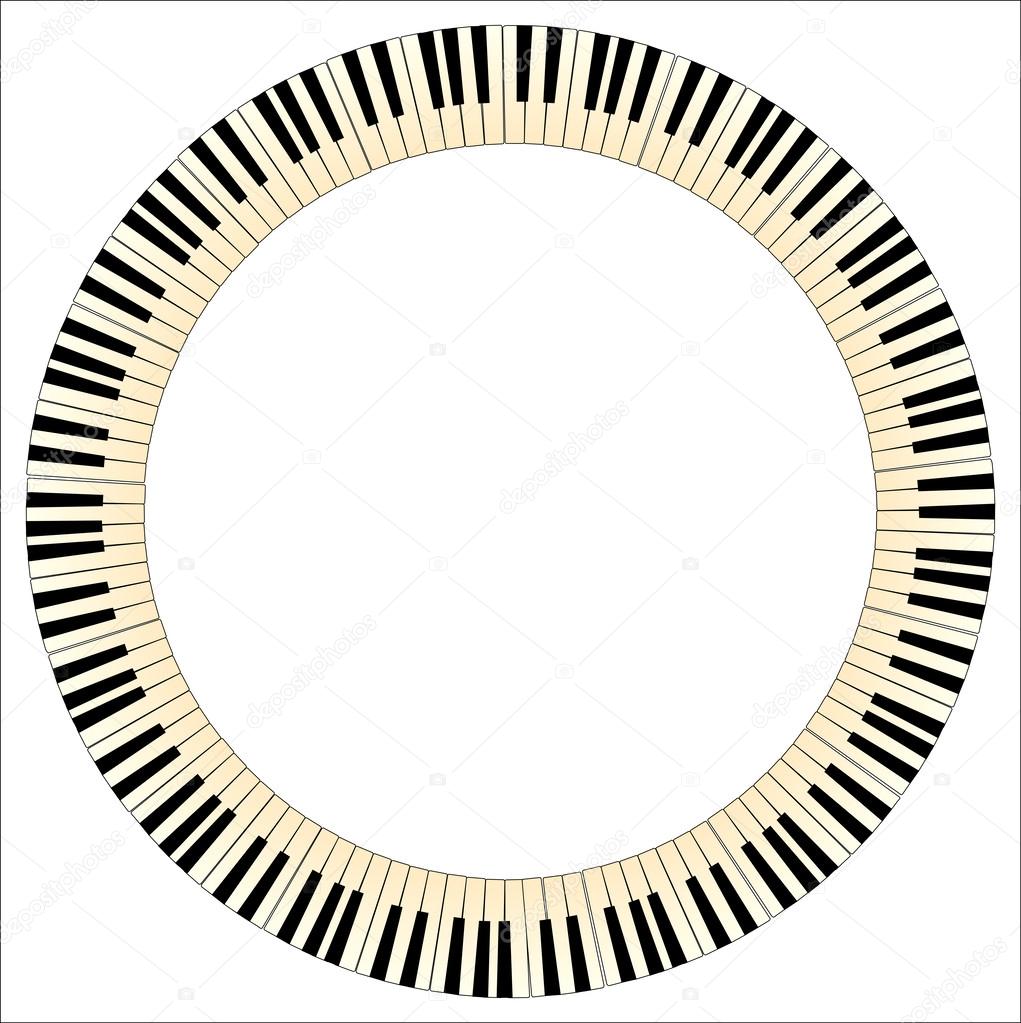 Piano Keys Circle