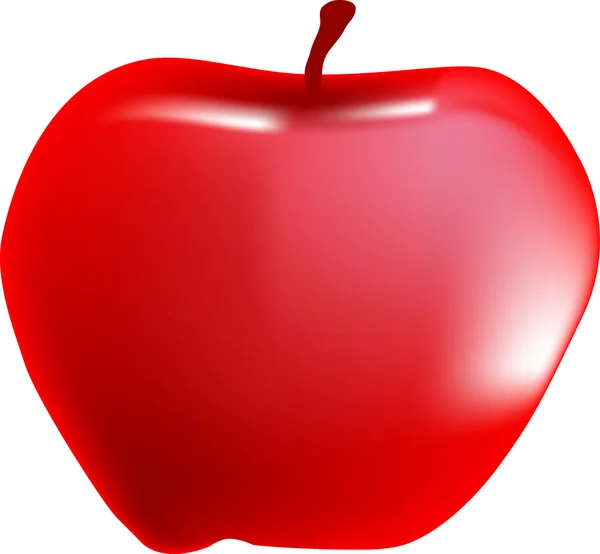 Pomme rouge — Image vectorielle