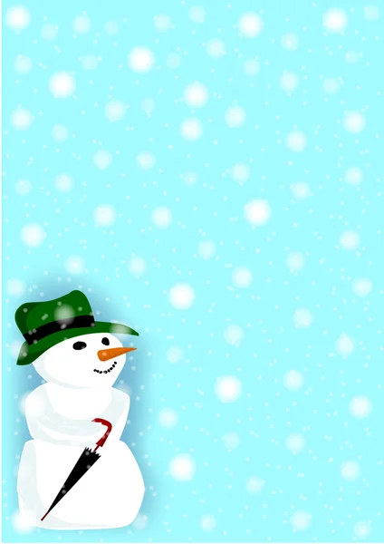 Hombre de nieve — Archivo Imágenes Vectoriales