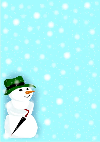 Snowman — Stock Vector