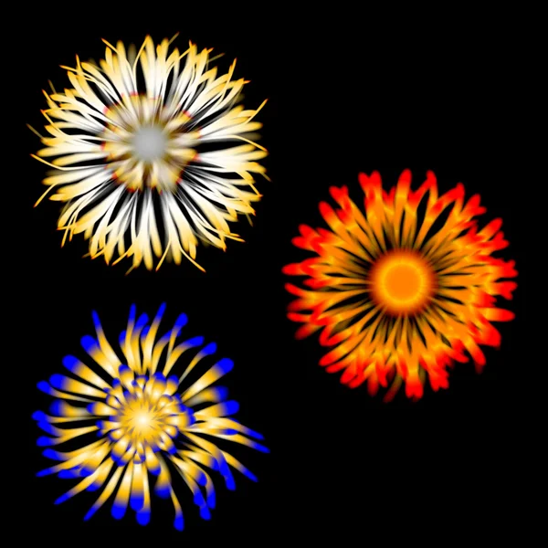 Fleurs abstraites — Image vectorielle