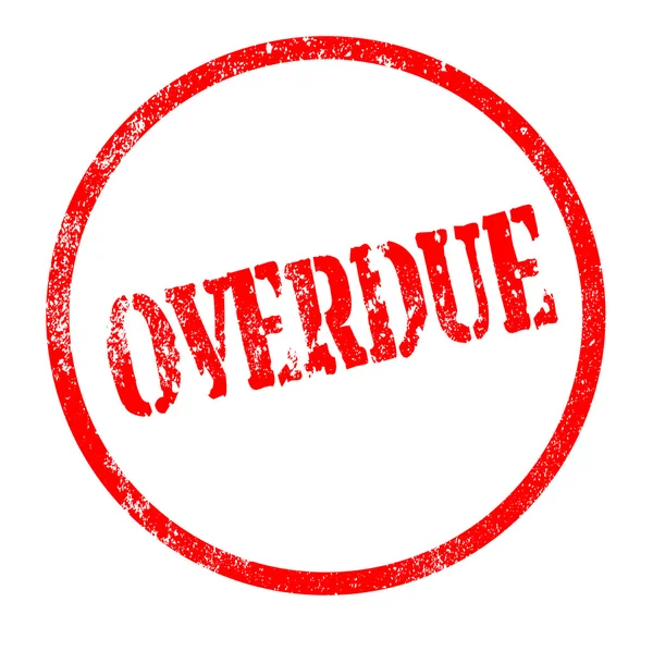 Overdue — Stock Vector