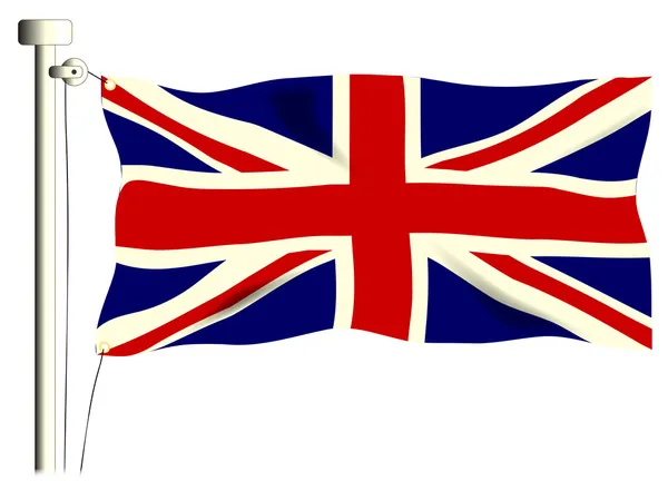 Den brittiska flaggan. — Stock vektor