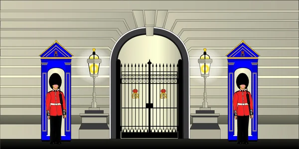 Guards On Duty — Stock Vector