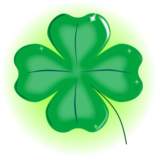 Four Leaf Shamrock — Stock Vector