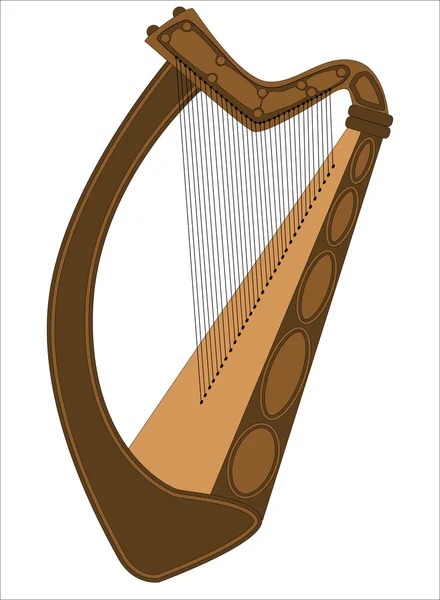 Harpe irlandaise — Image vectorielle