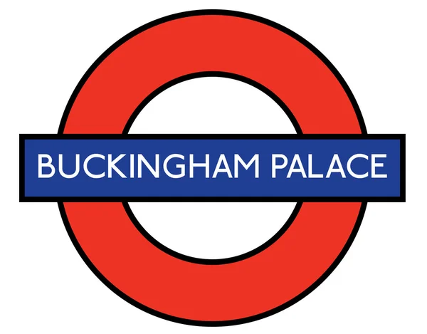 Zeichen des buckingham Palace — Stockvektor