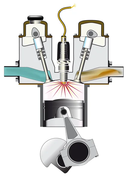 Tête de cylindre — Image vectorielle