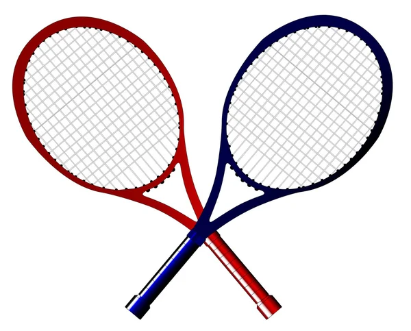 Gekruiste rackets — Stockvector