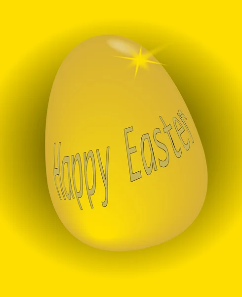 Golden Easter Egg — Stock Vector