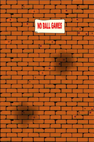 No Ball Games — Stock Vector