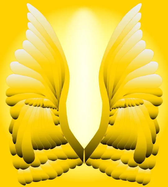 Золоті крила — стоковий вектор