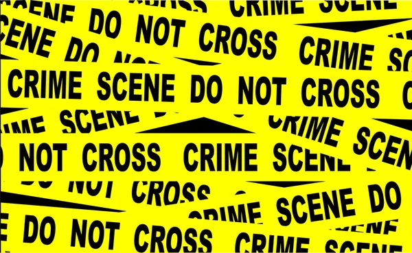 Ruban de scène de crime — Image vectorielle