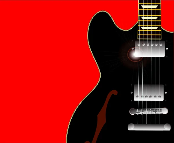 Régi blues gitár — Stock Vector
