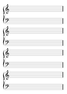 müzik personel ve staves