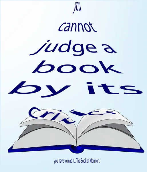 Você não pode julgar um livro por seus críticos . — Vetor de Stock